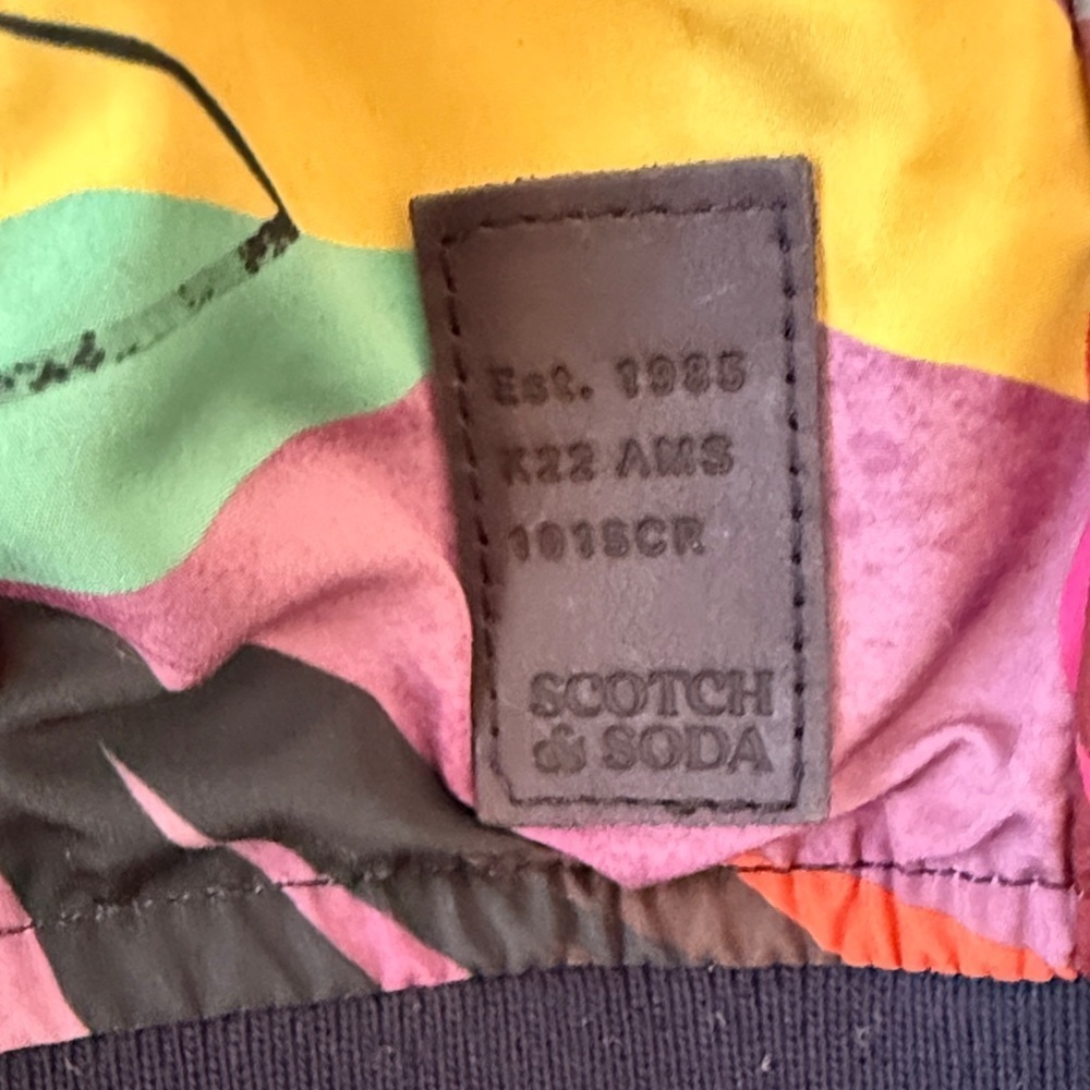 Scotch & Soda Reversible Bomber Jacket Mint Green & Floral 2-in-1 - Picture 11 of 14